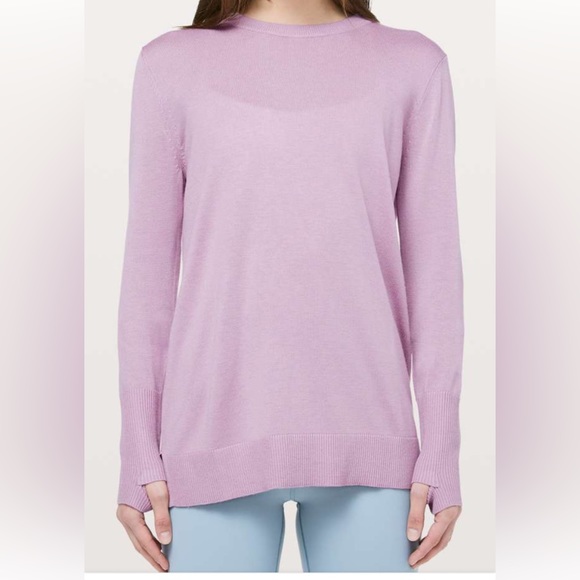 lululemon athletica Sweaters - lululemon athletica Lilac Crew Neck Sweater